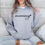 mamagibt Mama Hoodie Mommy heart Sport Grey