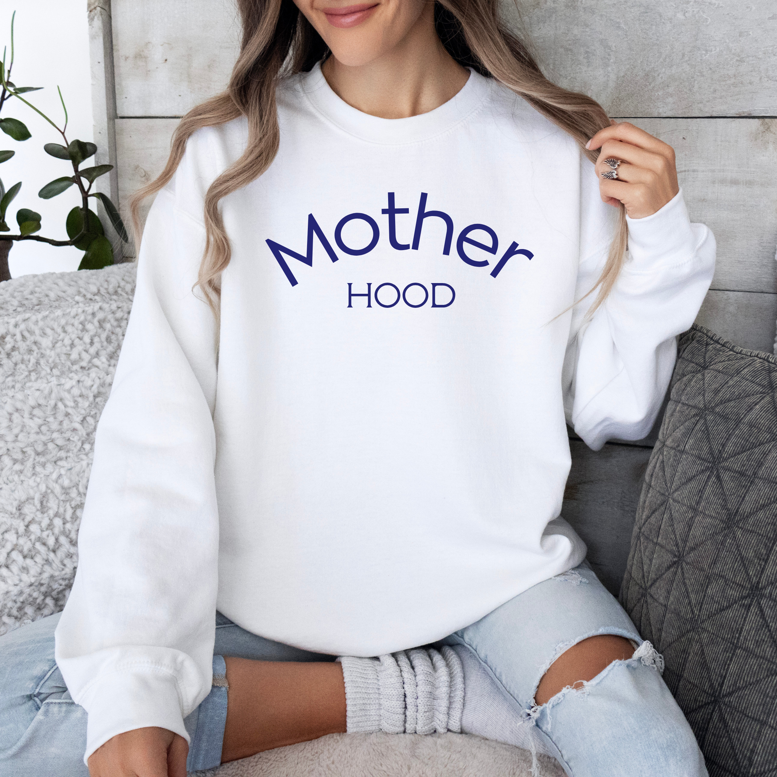 mamagibt Mama Sweatshirt Mother White