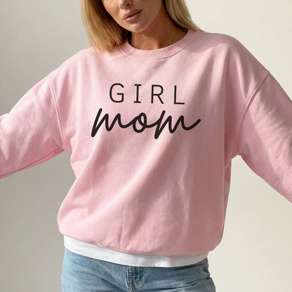 mamagibt Mama Sweatshirts Girl Mom Light Pink