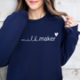 mamagibt Mama Sweatshirt Milkmaker Navy