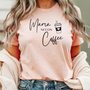 mamagibt Mama T-Shirt Mama needs Coffee Heather Peach