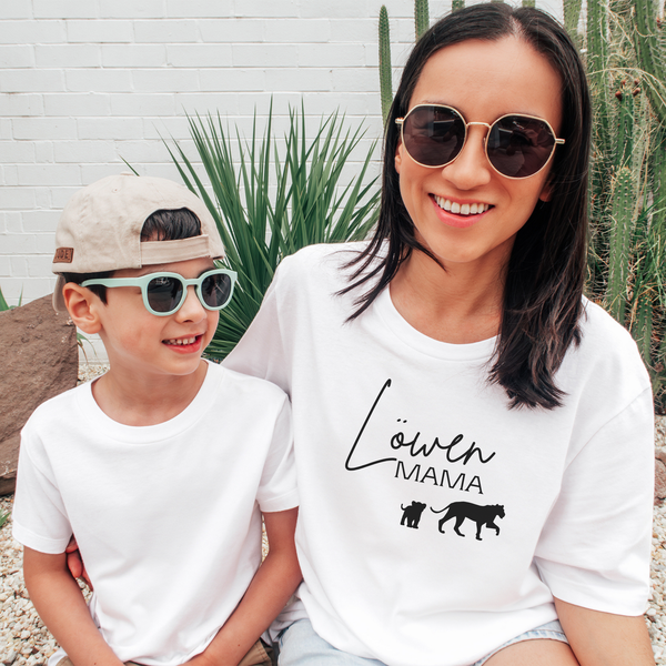 T-Shirt Löwen Mama mit Motiv