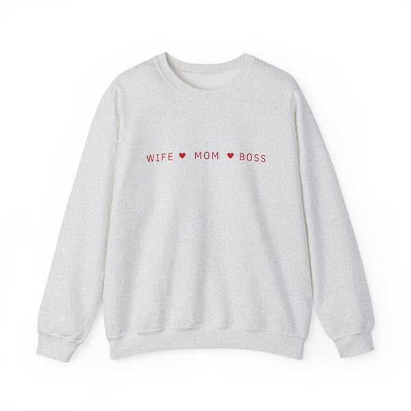 Mama Sweatshirt Wife-Mom-Boss