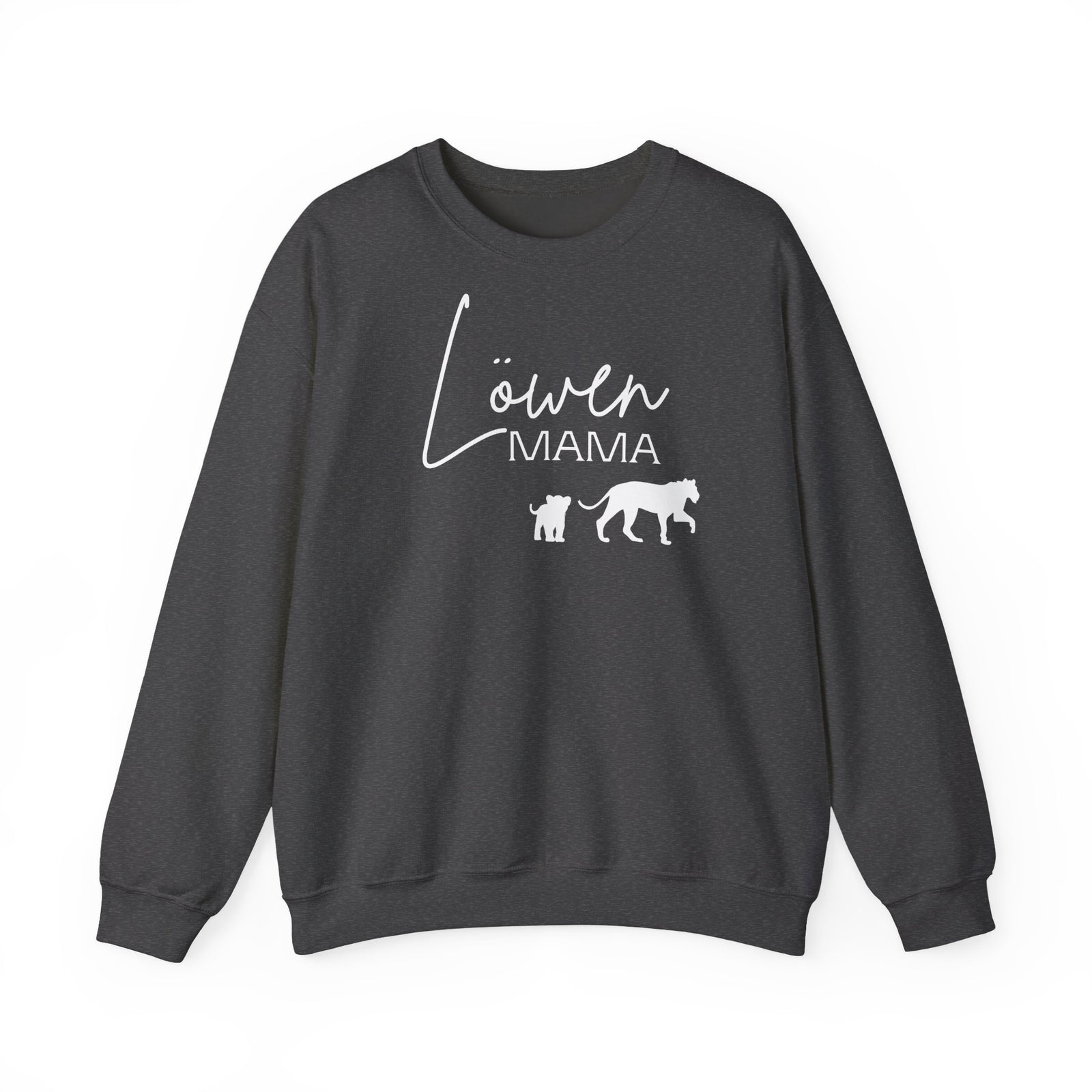 mamagibt Sweatshirt Löwen Mama mit Motiv