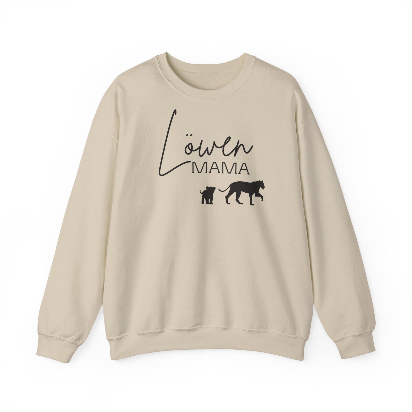 mamagibt Sweatshirt Löwen Mama mit Motiv