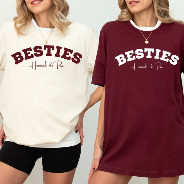 T-Shirt Bestie personalisierbar mit Namen