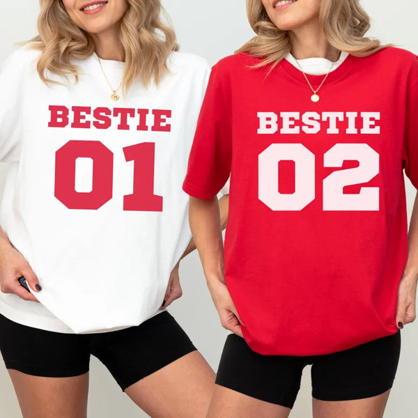 T-Shirt Bestie mit Zahlen