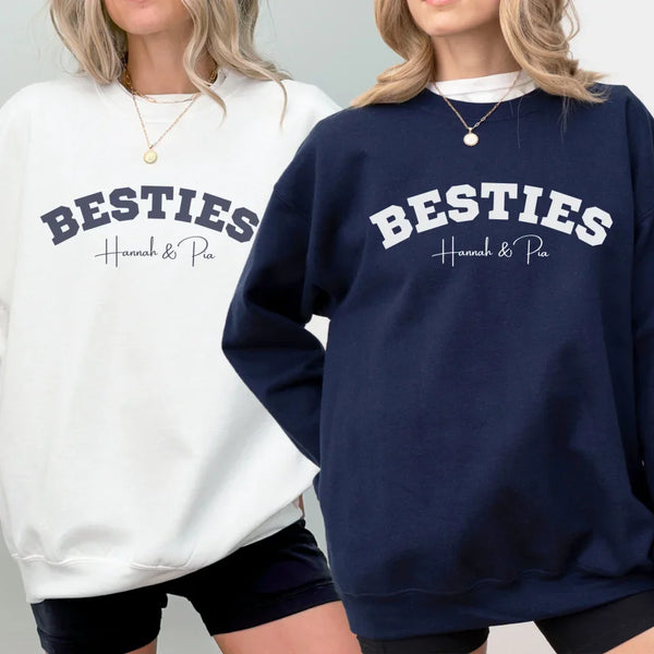 Sweatshirt Bestie personalisierbar mit Namen