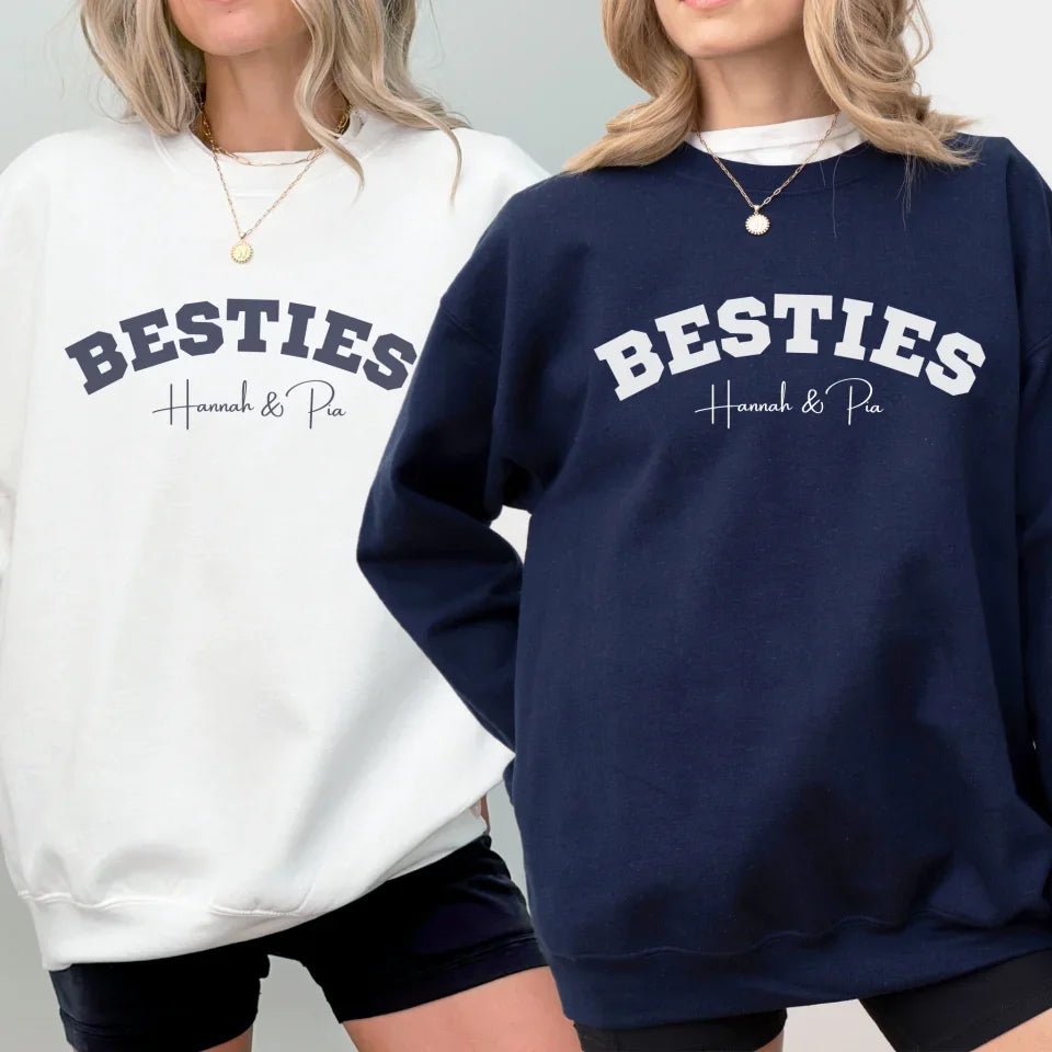 mamagibt Sweatshirt Bestie personalisierbar mit Namen