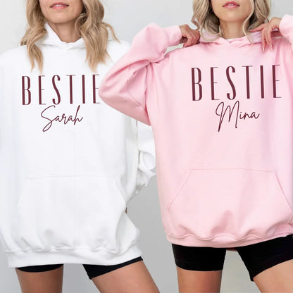 mamagibt Personalisierbarer Hoodie Bestie mit Name
