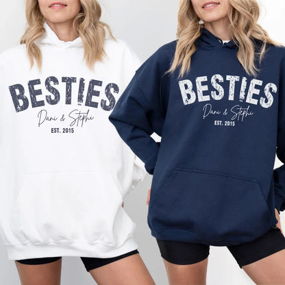 Printify Bestie Hoodie Personalisierbar mit Namen und Datum