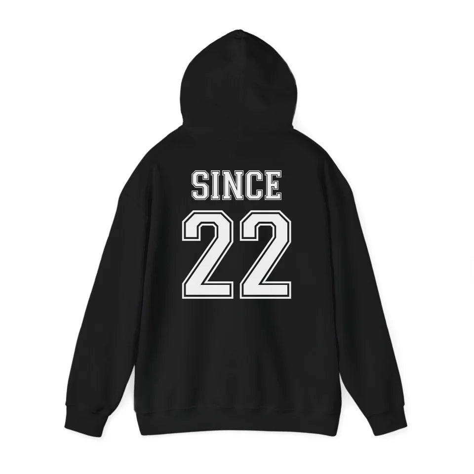 mamagibt Personalisierter Partner Hoodie mit Datum Hubby