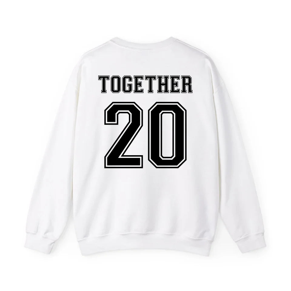 mamagibt Personalisiertes Partner Sweatshirt mit Datum Wifey