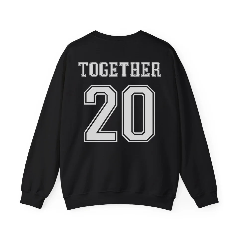 mamagibt Personalisiertes Partner Sweatshirt mit Datum Wifey