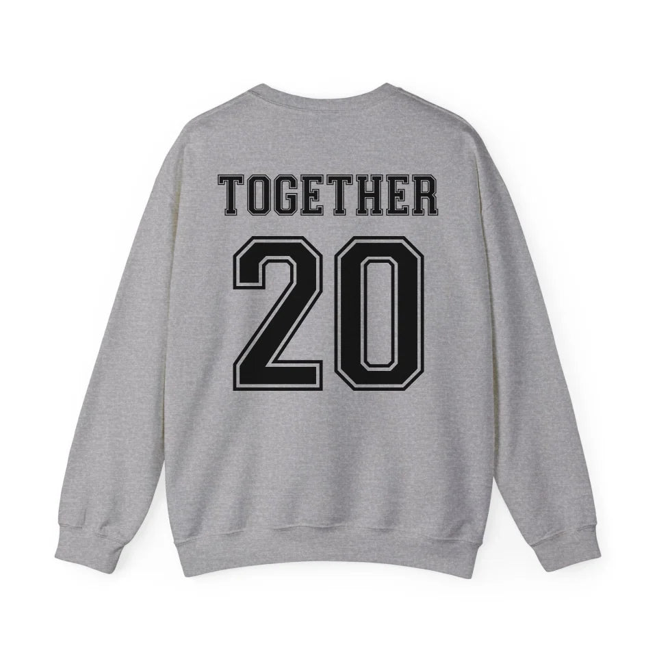 mamagibt Personalisiertes Partner Sweatshirt mit Datum Wifey