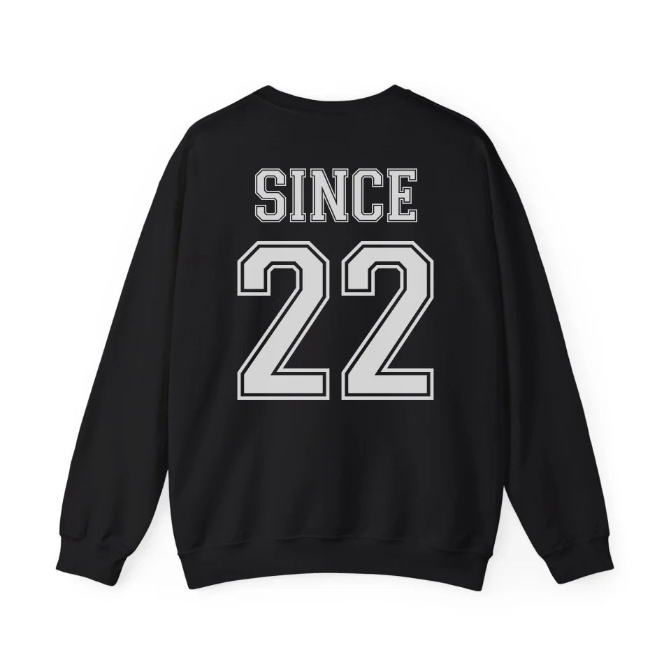 mamagibt Personalisiertes Partner Sweatshirt mit Datum Hubby