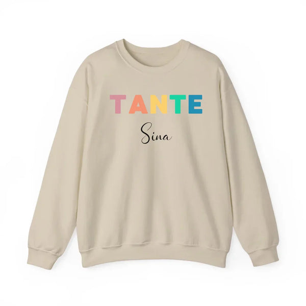 Buntes Tante Sweatshirt mit Namen
