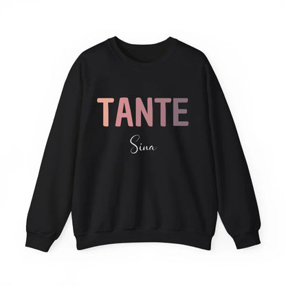 mamagibt Tante Sweatshirt mit Kindernamen personalisierbar