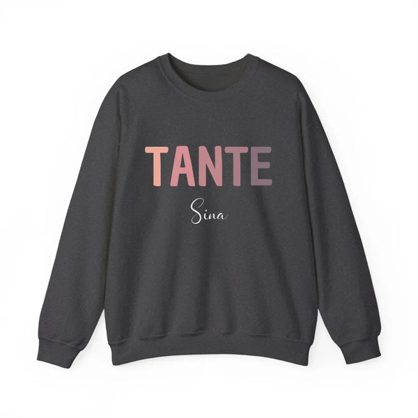 Tante Sweatshirt mit Kindernamen personalisierbar