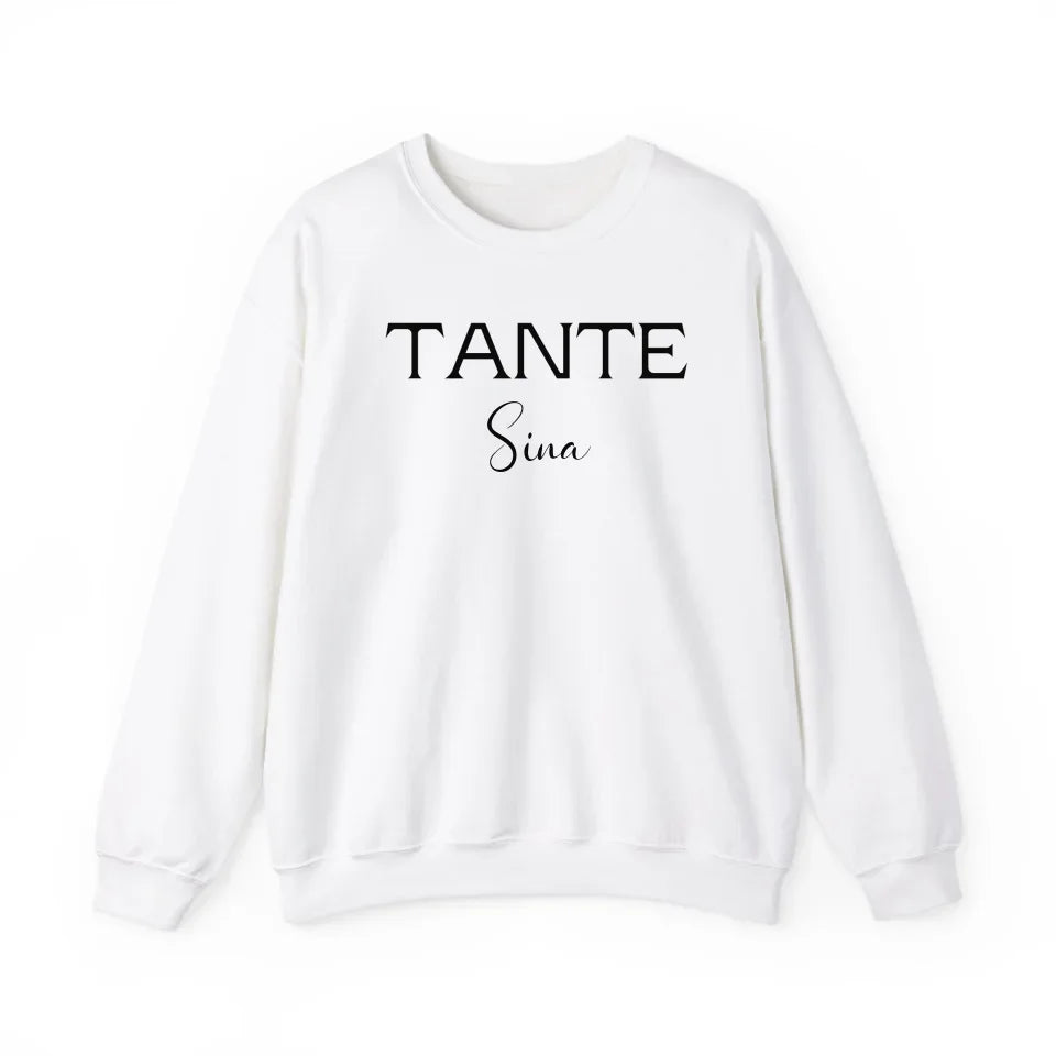Printify Personalisierter Pullover Tante mit Namen