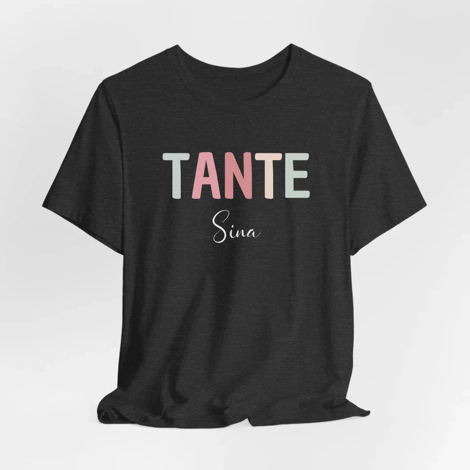 Printify Personalisierbares Tante T-Shirt mit Namen