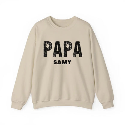 Printify Papa Sweatshirt personalisierbar mit Namen