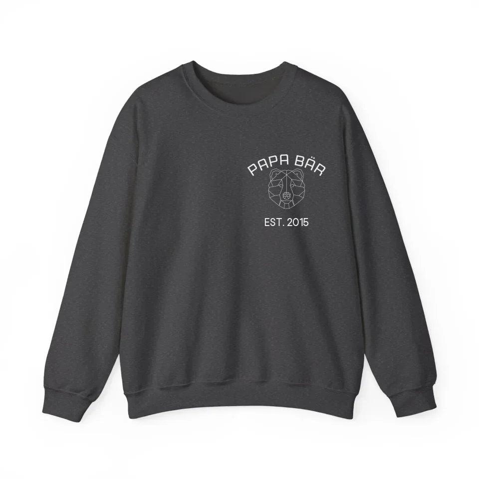 Printify Personalisierbares Sweatshirt Papa Bär
