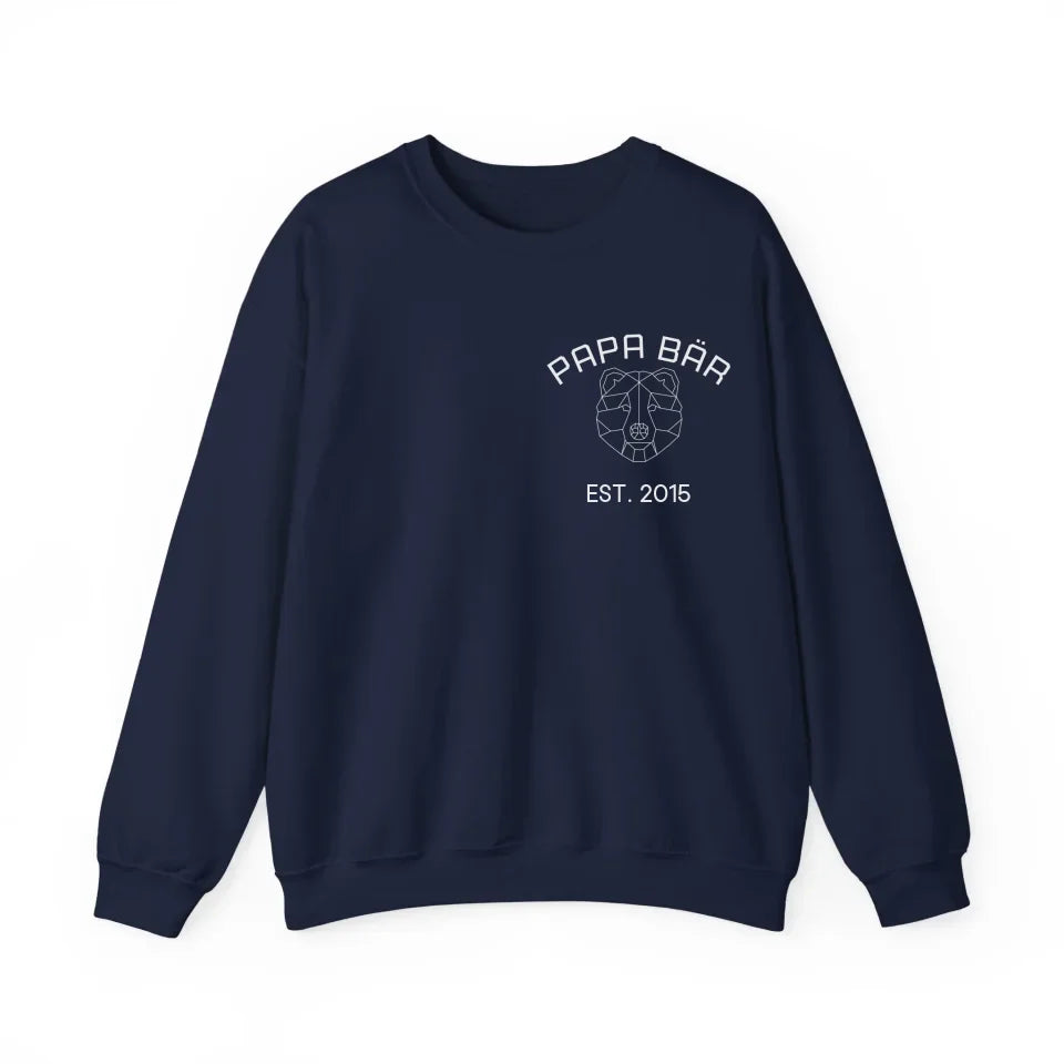 Printify Personalisierbares Sweatshirt Papa Bär