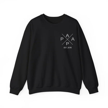 Printify Personalisierbares Papa Sweatshirt mit Datum