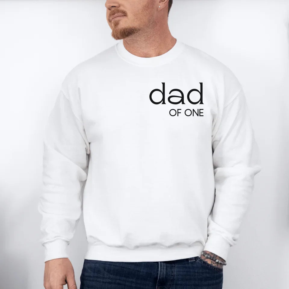 Printify Papa Sweatshirt personalisierbar Papa Sweatshirt Design 2 White