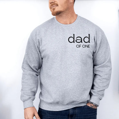 Printify Papa Sweatshirt personalisierbar Papa Sweatshirt Design 2 Sport Grey