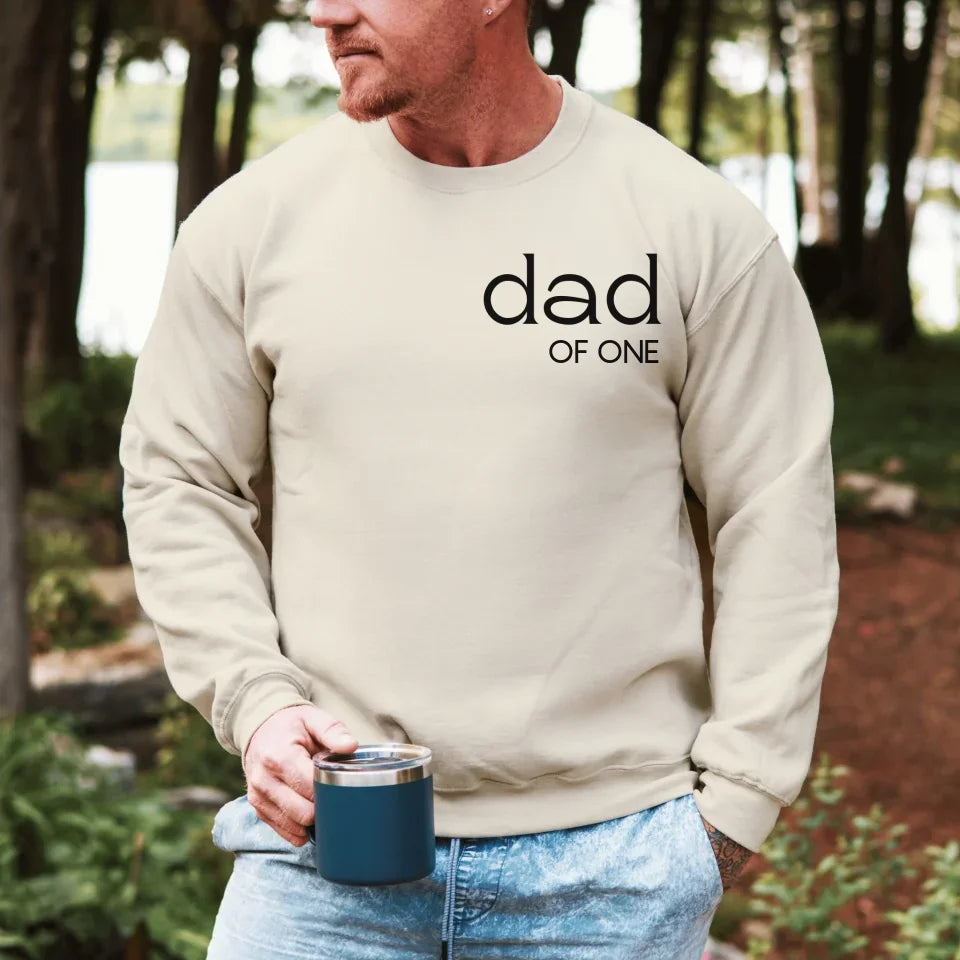 Printify Papa Sweatshirt personalisierbar Papa Sweatshirt Design 2 Sand