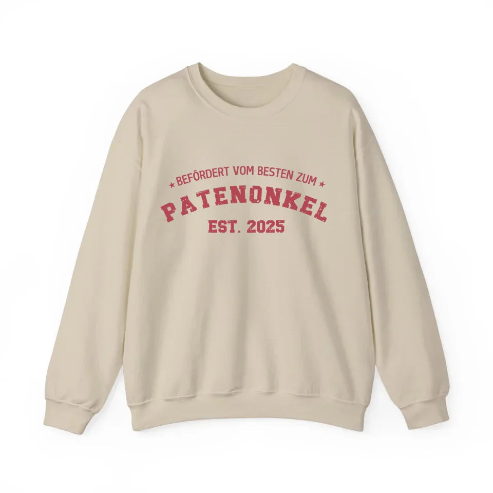 Printify 1Personalisierbares Sweatshirt befördert zum Patenonkel