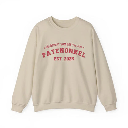 Printify 1Personalisierbares Sweatshirt befördert zum Patenonkel