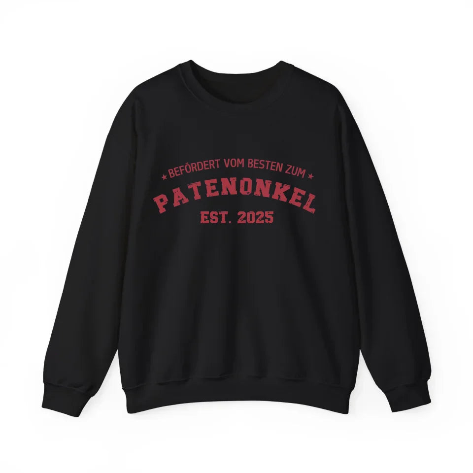 Printify 1Personalisierbares Sweatshirt befördert zum Patenonkel