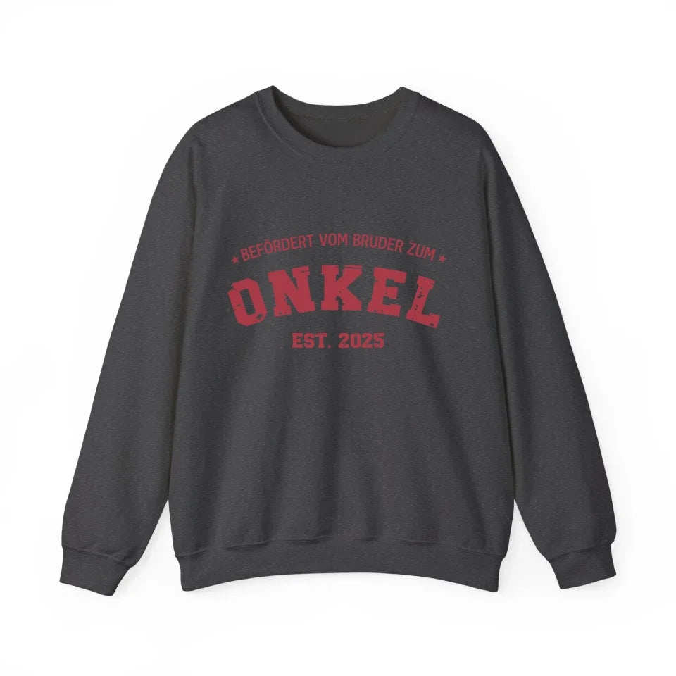 Printify 1Personalisierbares Sweatshirt befördert zum Onkel