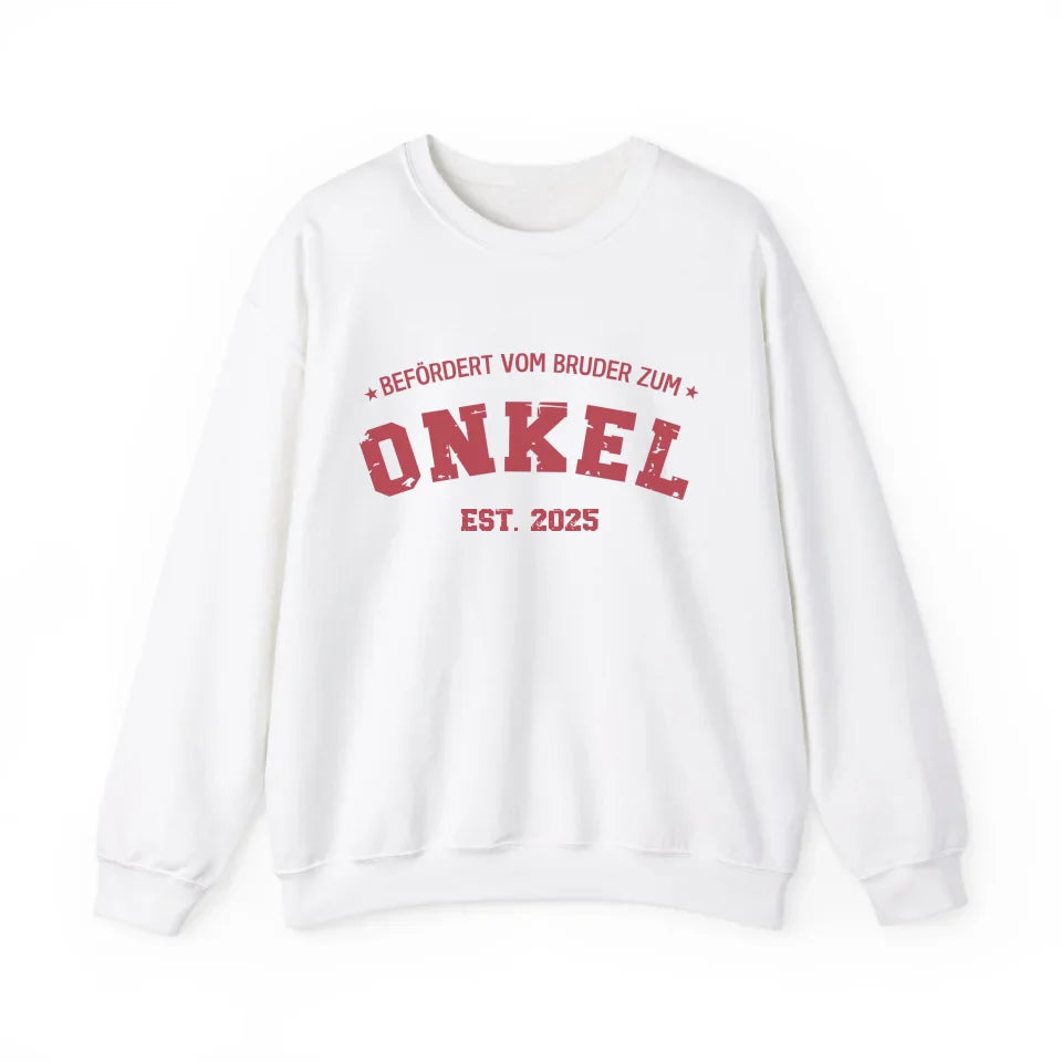Printify 1Personalisierbares Sweatshirt befördert zum Onkel