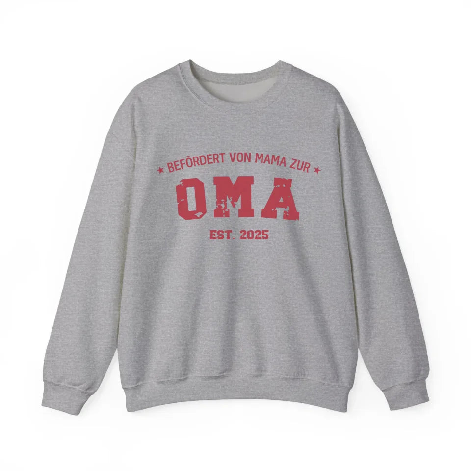 Printify 1Personalisierbares Sweatshirt befördert zur Oma