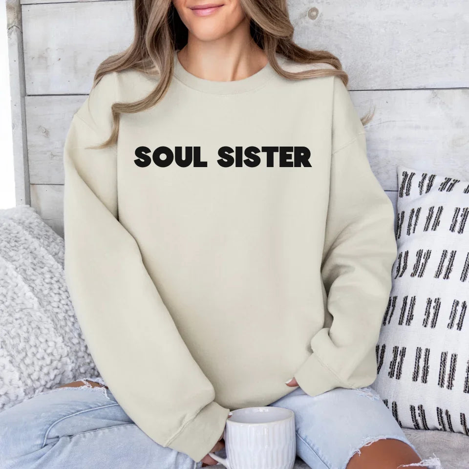 mamagibt Sweatshirt Freundinnen personalisiert Sweatshirts Bestie 8 Sand