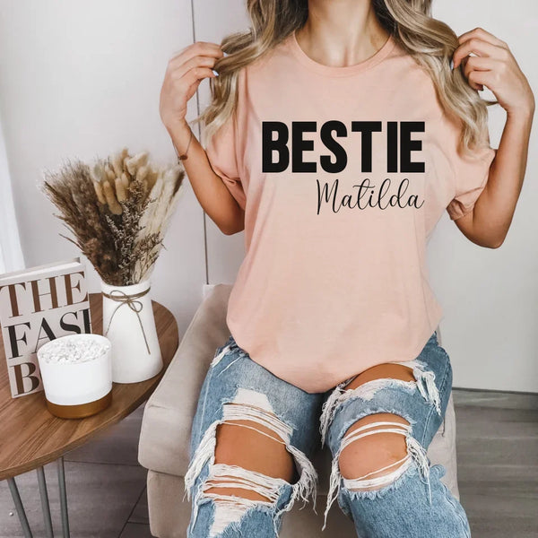 Personalisierbares T-Shirt Freundinnen mit Name