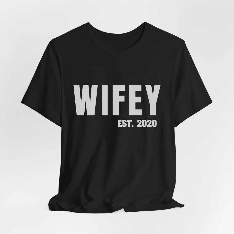 mamagibt Personalisiertes Partner T-Shirt Wifey
