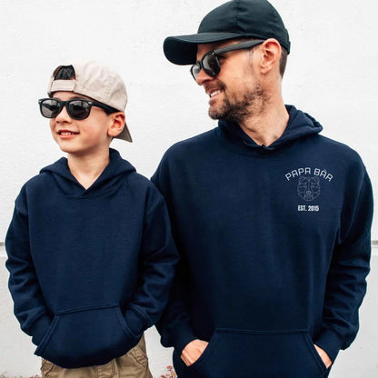 Printify Personalisierbarer Hoodie Papa Bär