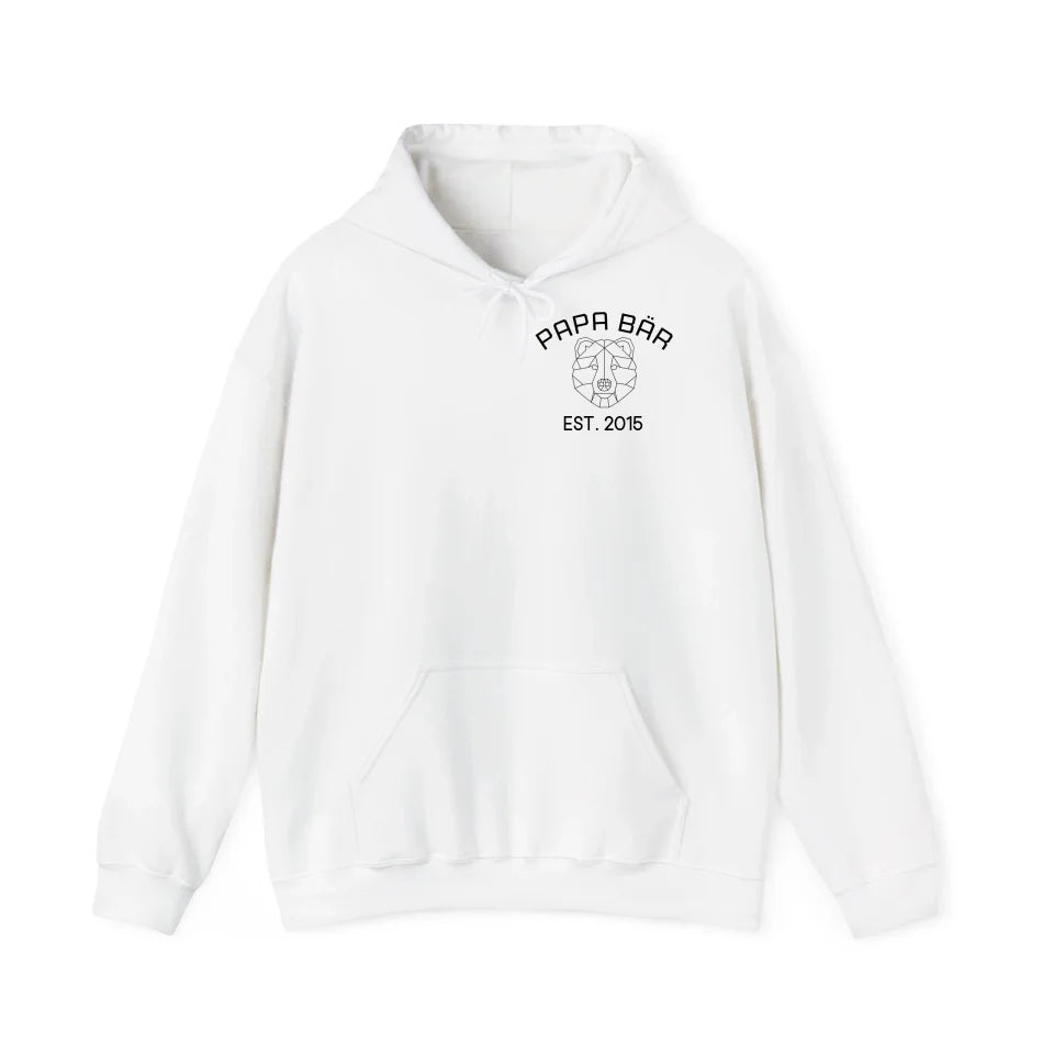 Printify Personalisierbarer Hoodie Papa Bär