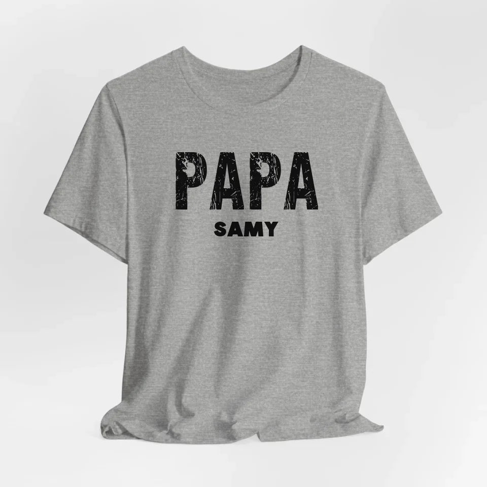 Printify T-Shirt Papa personalisiert mit Namen
