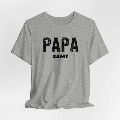 Printify T-Shirt Papa personalisiert mit Namen