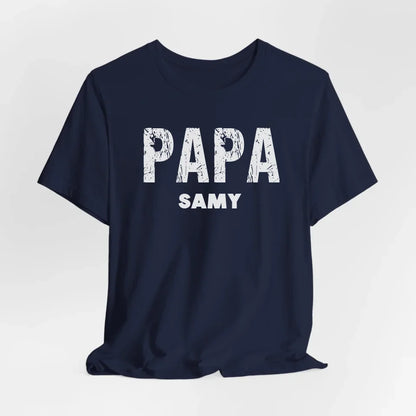 Printify T-Shirt Papa personalisiert mit Namen