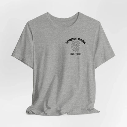 Printify Löwen Papa T-Shirt personalisierbar