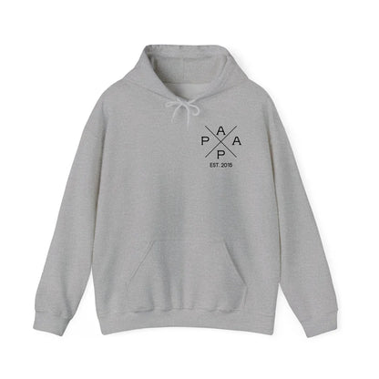 mamagibt Personalisierter Hoodie Papa Kreuz Design
