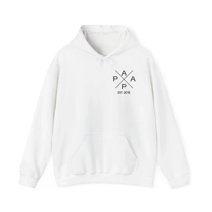 mamagibt Personalisierter Hoodie Papa Kreuz Design