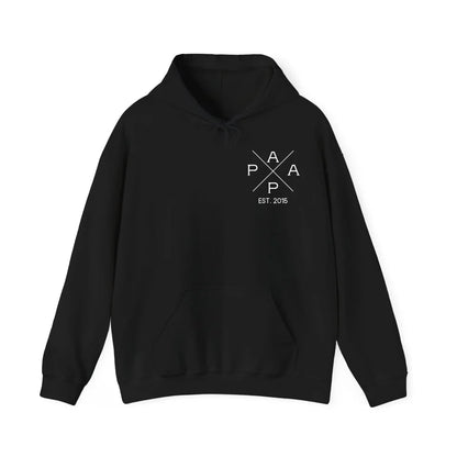 mamagibt Personalisierter Hoodie Papa Kreuz Design